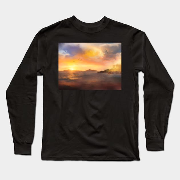 Dreamscape Long Sleeve T-Shirt by jasminaseidl